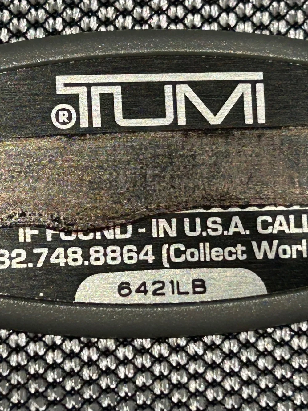 Tumi Light Blue Duffel Bag with Front & Side Pockets 21”